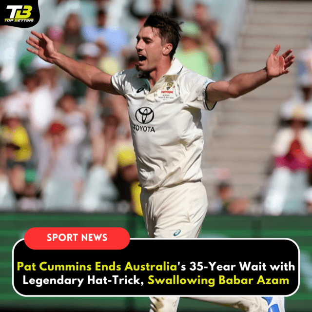 Pat Cummins Ends Australia's, third Test match, Pakistan, Swallowing Babar Azam