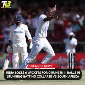 India loses 6 wickets for 0 runs