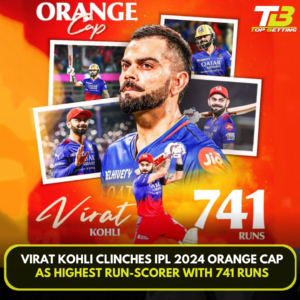 Virat Kohli Clinches IPL 2024 Orange Cap as Highest Run-scorer with 741 Runs