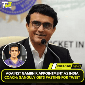 Against Gambhir appointment as India coach: Ganguly gets pasting for tweet