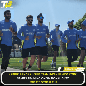 Hardik Pandya joins Team India in New York