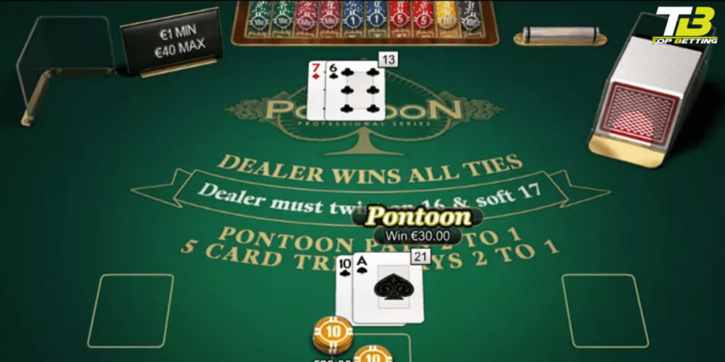 Strategies for winning at pontoon Card Game