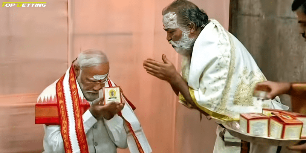 PM Modi offers prayers at temple