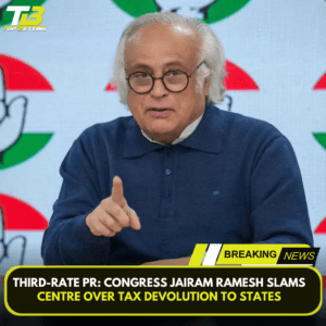 Third-rate PR: Congress Jairam Ramesh Slams Centre Over Tax Devolution to States