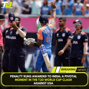 Penalty Runs Awarded to India: A Pivotal Moment in the T20 World Cup Clash Against USA