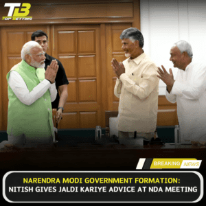 Nitish gives jaldi kariye advice at NDA meeting