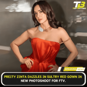 Preity dazzles in sultry red gown