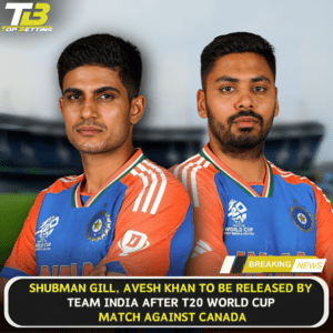 Shubman and Avesh to be Released by Team India