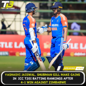 Yashasvi and Shubman Gill make gains in ICC T20I
