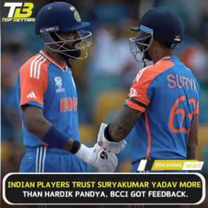 Indian players trust Suryakumar more than Hardik