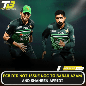 PCB did not issue NOC to Babar Azam and Shaheen