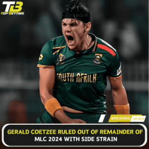 Gerald ruled out of remainder of MLC 2024
