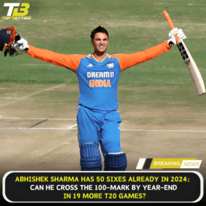 Abhishek Sharma has 50 sixes already in 2024