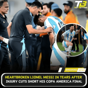 Messi In Tears After Injury Cuts Short