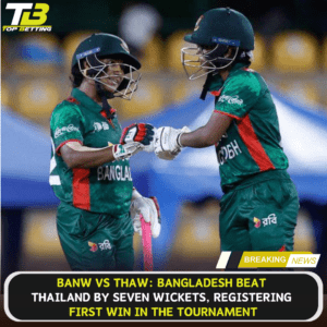 Bangladesh beat Thailand by seven wickets