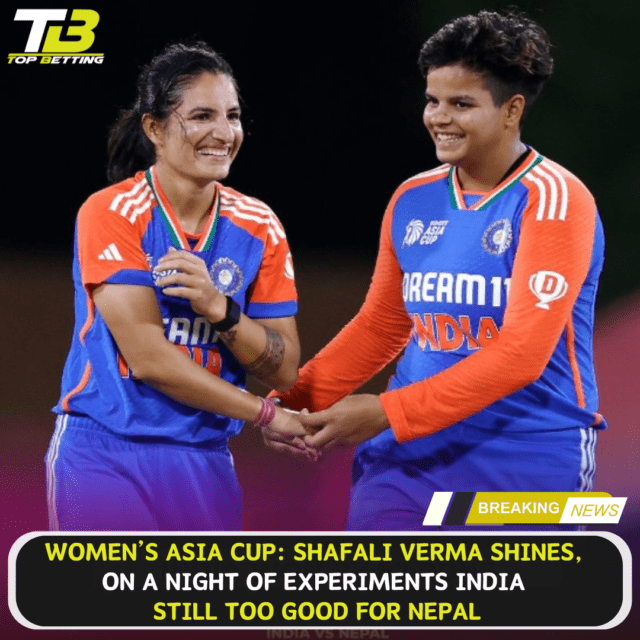 Shafali shines on a night of experiments India