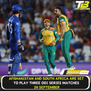 Afghanistan will play three ODIs with SA