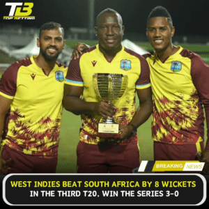 West Indies beat South Africa by 8 wickets