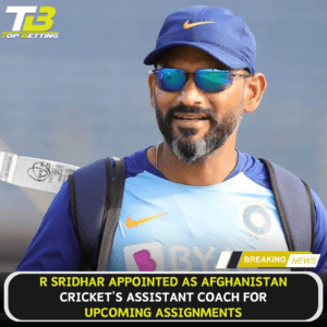 R Sridhar appointed as Afghanistan Cricket coach