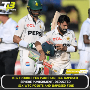 Big blow for Pakistan ICC deducts six WTC points