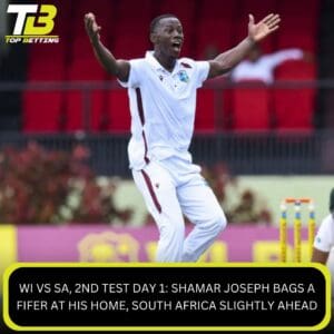 Shamar Joseph bags a fifer at his home